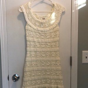 Max Studio White Lace Mini Dress